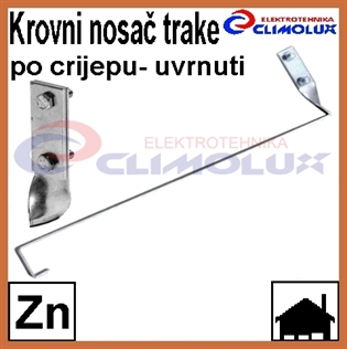 Krovni nosač pocinčane trake po crijepu - uvrnuti
